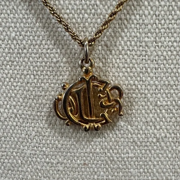 Dior Gold Necklace and Earring Set - Picture 11 of 12